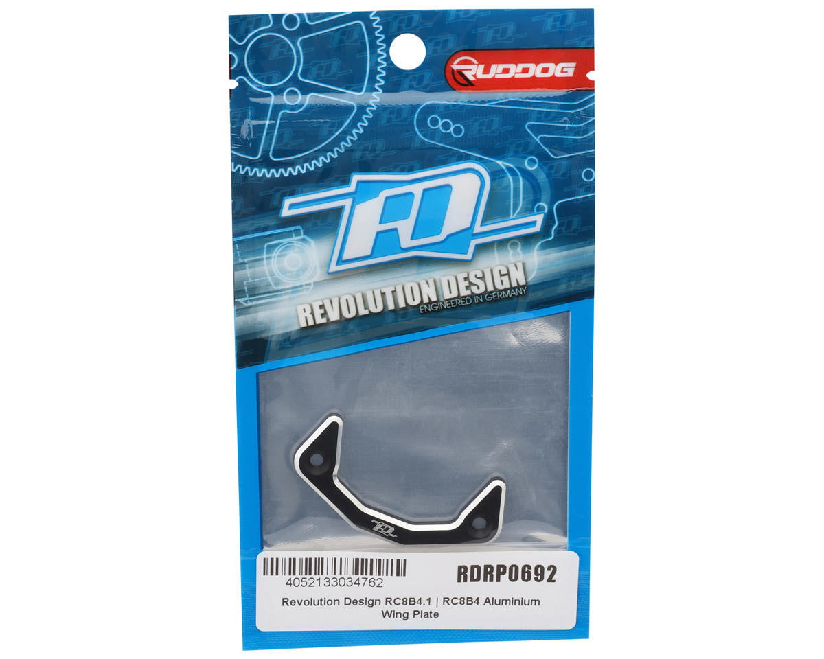 Revolution Design RC8B4.1/RC8B4 Aluminum Wing Plate (Black)