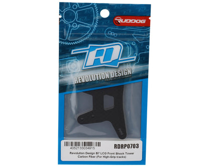 Revolution Design B7 LCG Carbon Fiber Front Shock Tower (High-Bite)