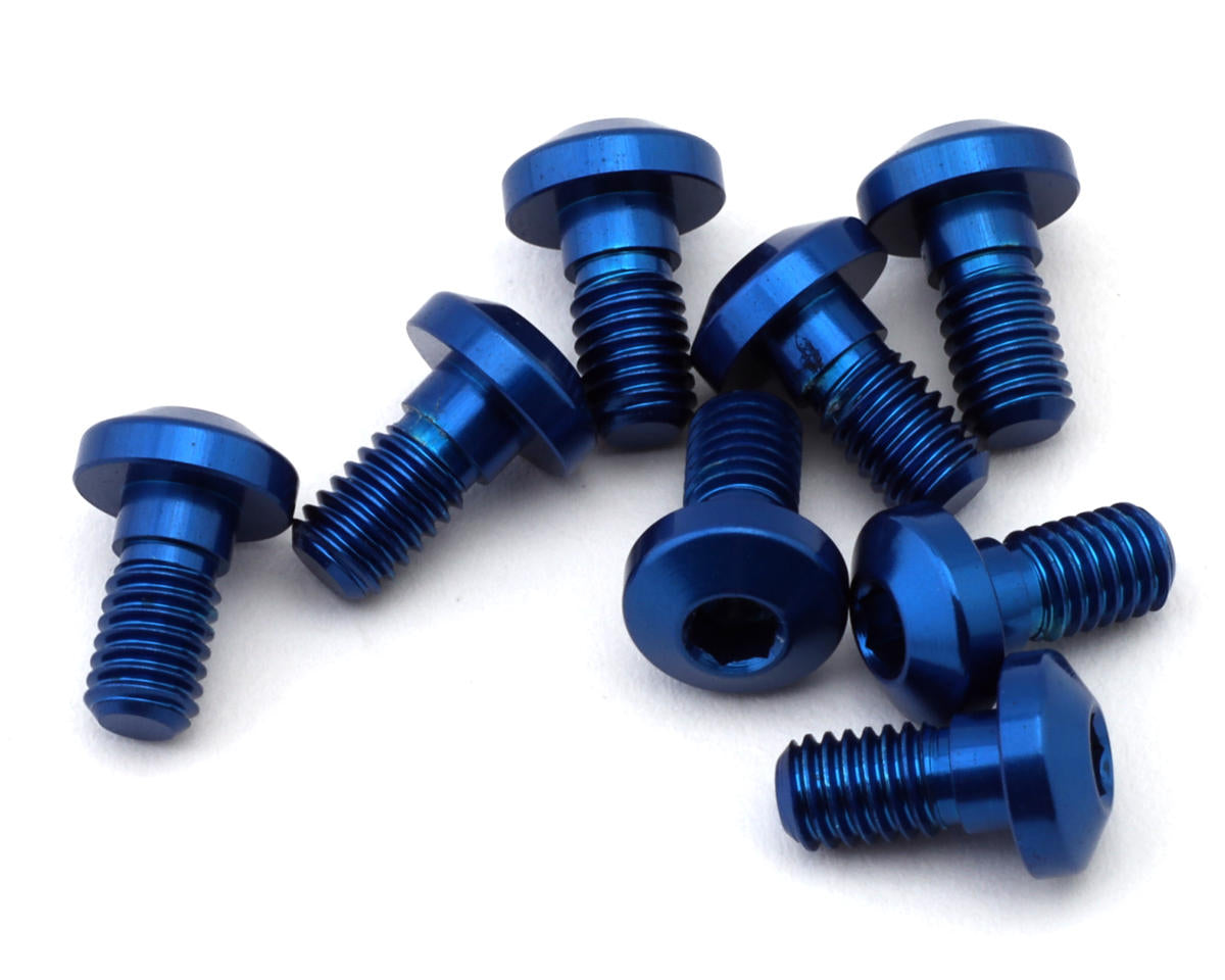 Revolution Design Team Associated RC10B7 Aluminum Centering Screws (Blue) (8)