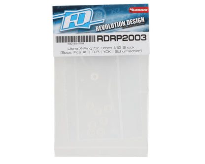 Revolution Design 1/10 3mm Ultra X-Ring Shock O-Rings (8)