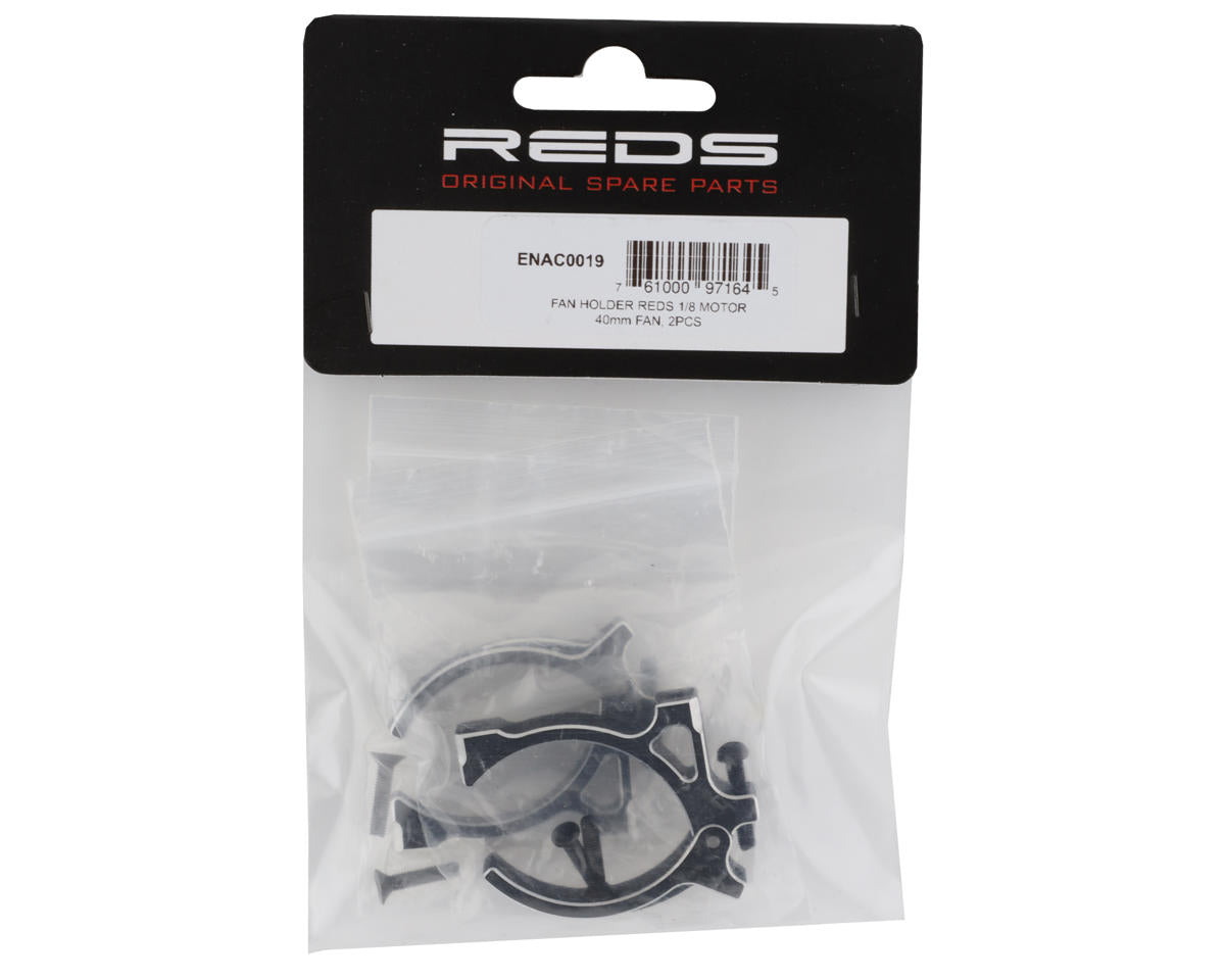 REDS 1/8 Motor Fan Holder (Black) (2) (40mm)