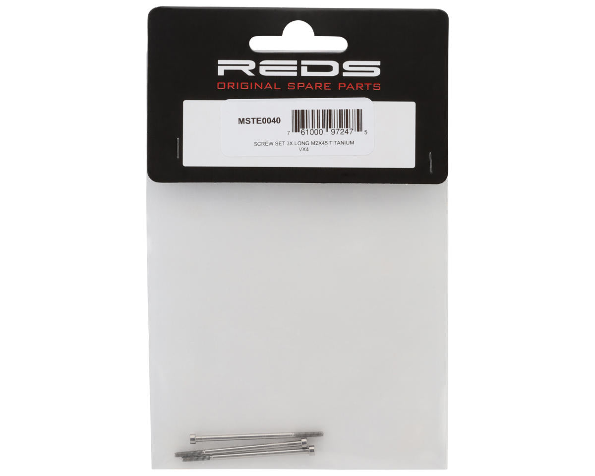 REDS VX4 Lightweight Titanium Screw Set (3)
