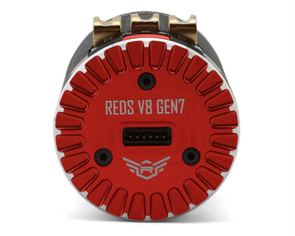 REDS Gen7 V8 4-Pole 1/8 Competition Brushless Sensored Motor (2100kV)