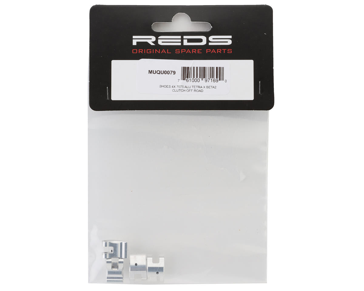 REDS "Tetra-X" Off-Road Clutch Shoes (4) (7075 Aluminum)