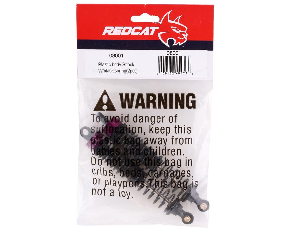 Redcat Volcano Plastic Body Shocks w/Black Springs (2)