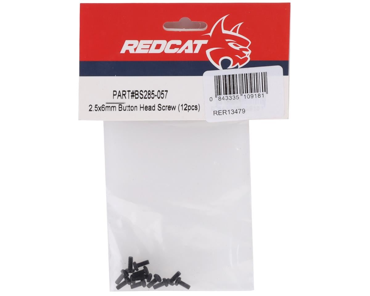 Redcat 2.5x6mm Button Head Screw (12)