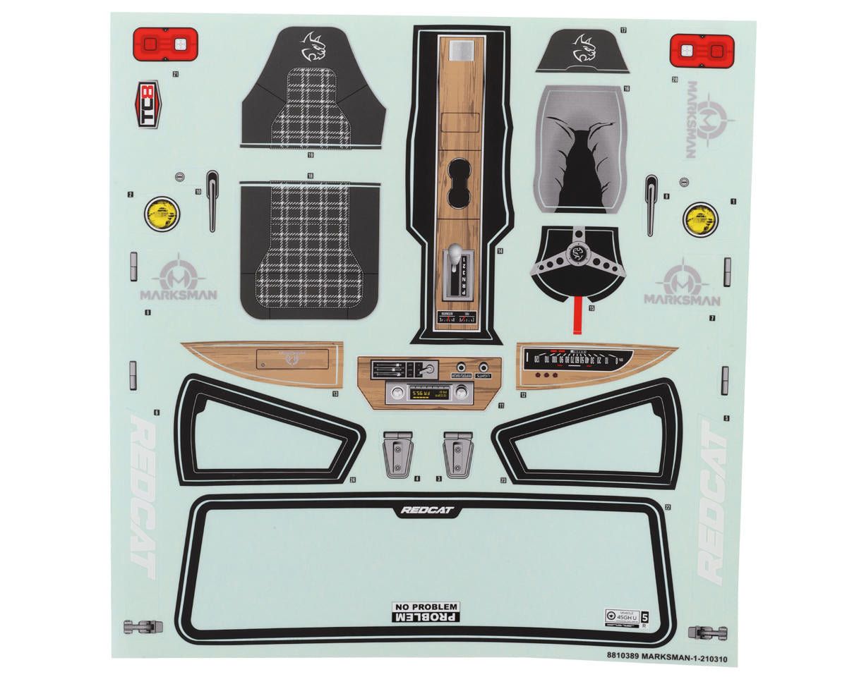 Redcat TC8 Marksman 1/8 Rock Crawler Body (Clear)