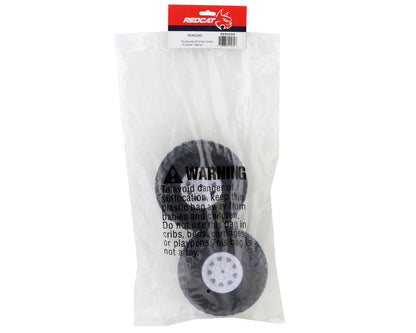 Redcat Ascent Pre-Mounted MT-9 Mud Terrain 1.9" Crawler Tires (White) (2)
