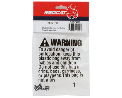 Redcat 2.5x6mm Button Head Screws (10)