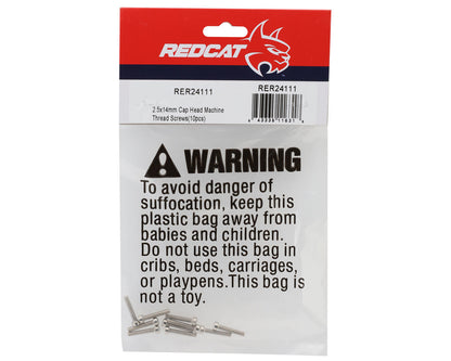 Redcat 2.5x14mm Socket Head Screws (10)