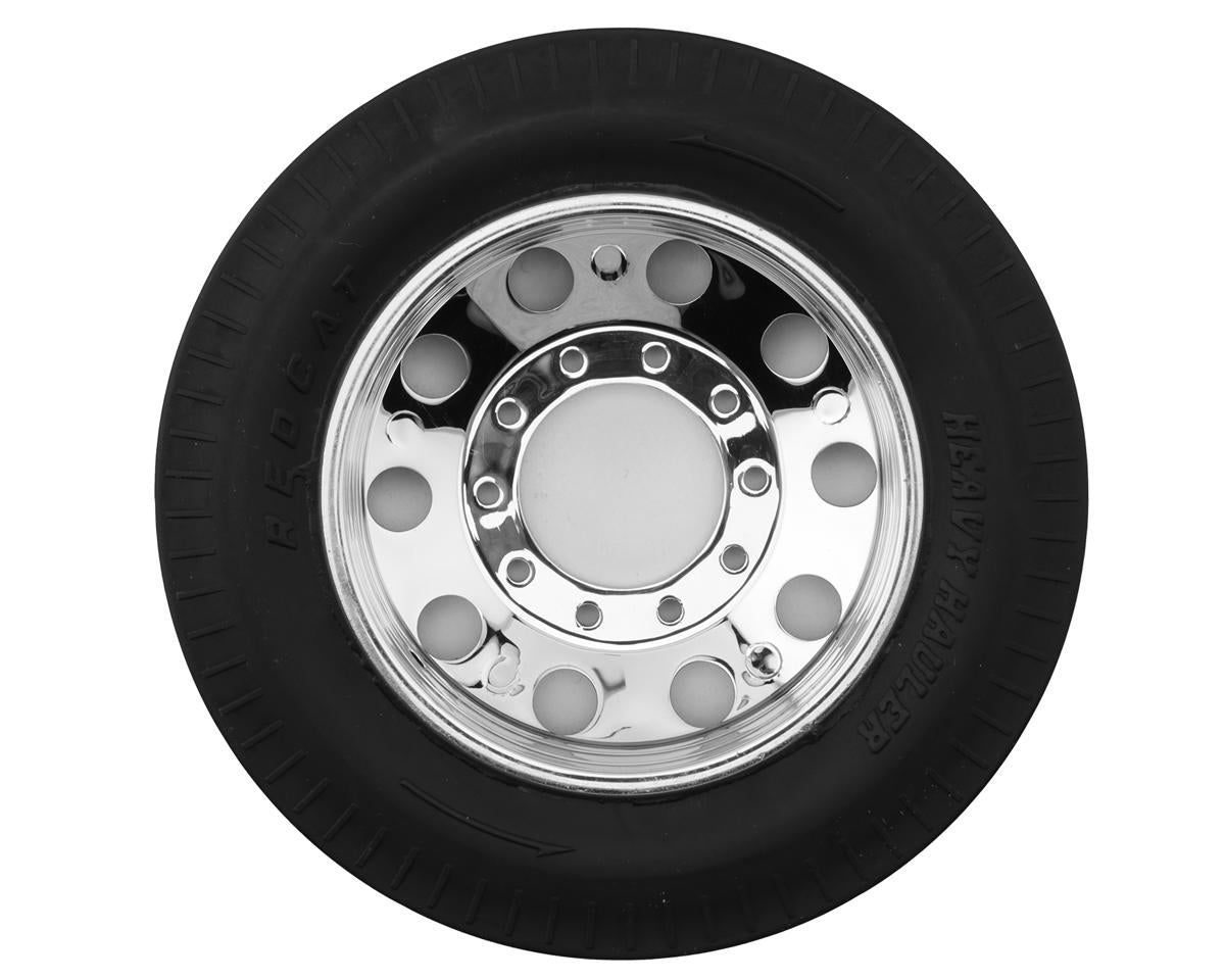 Redcat Custom Hauler Rear Pre-Mounted Tires (Chrome) (2)