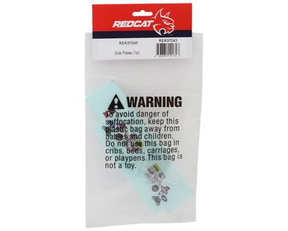 Redcat MT-18 Polycarbonate Side Plates (2) w/Decal Sheets