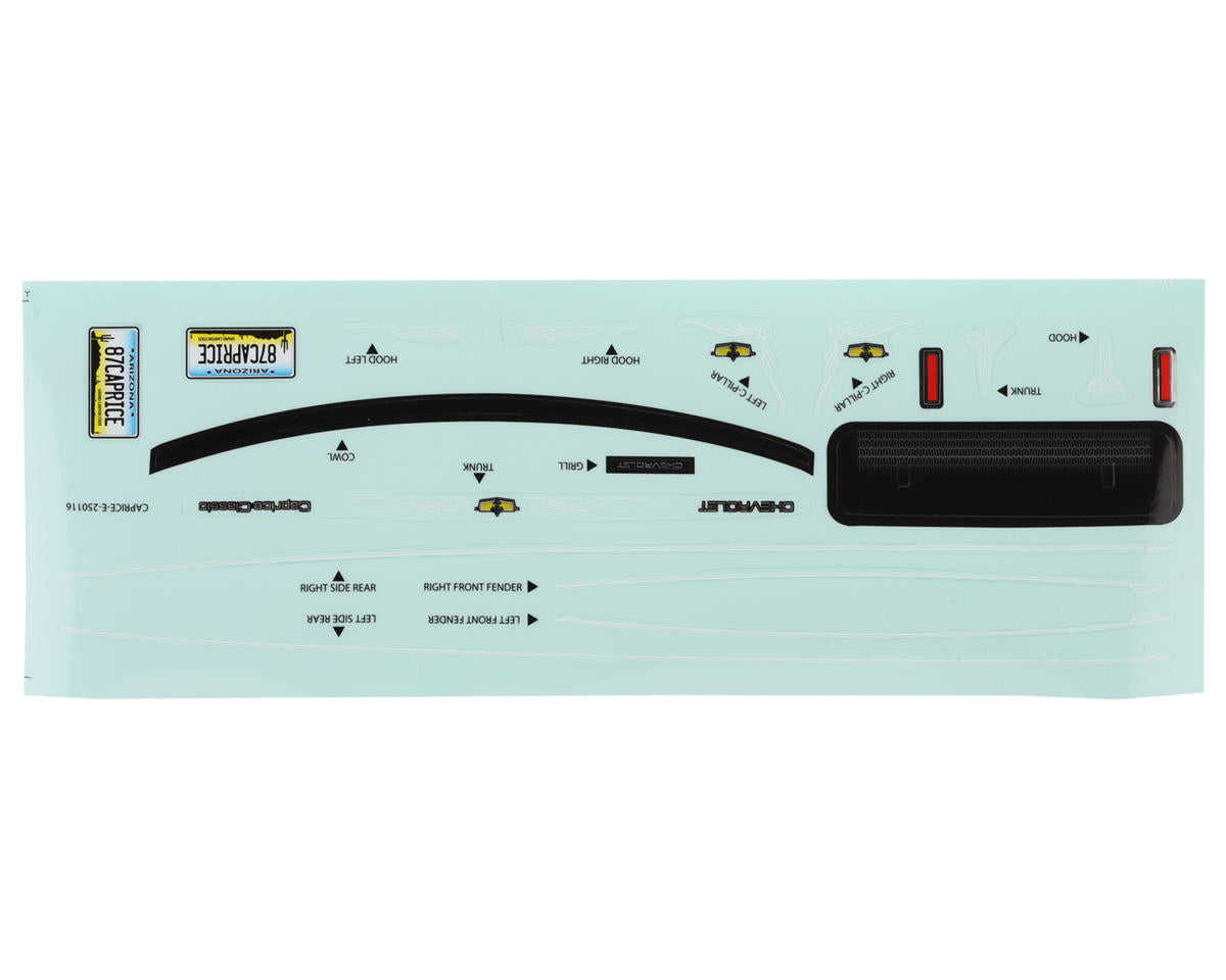 Redcat 1/10 Hopping Lowrider 87' Caprice Classic Body Set (Clear)