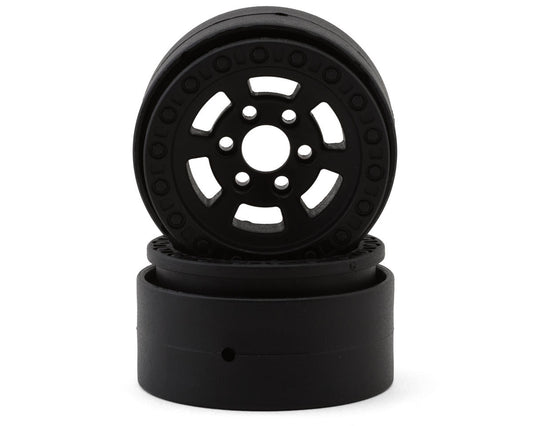 Redcat Vertex-10/Vertex-10W 1.9" 6-Slot Composite Beadlock Wheels (Black) (2)