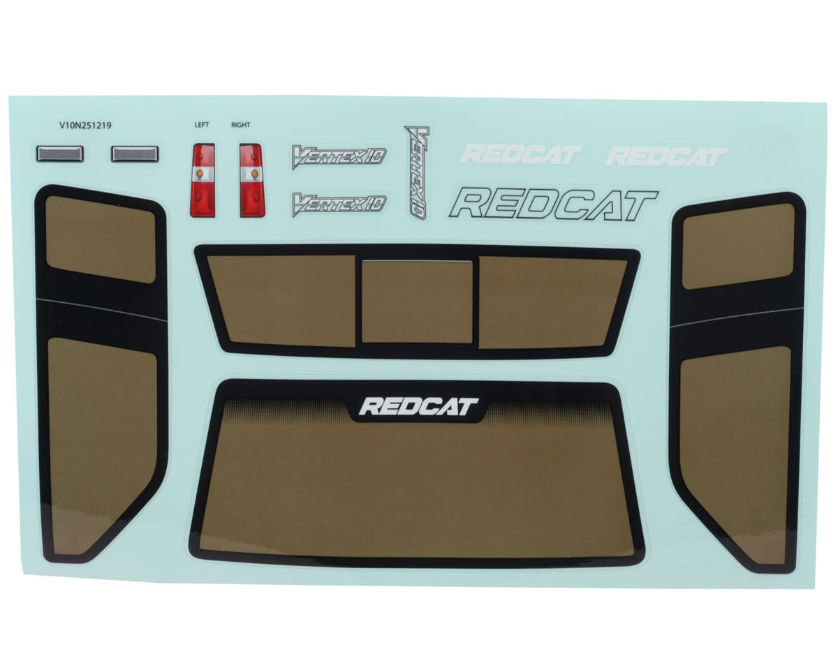 Redcat Vertex-10 Body Set W/Clipless Mounts (Clear)