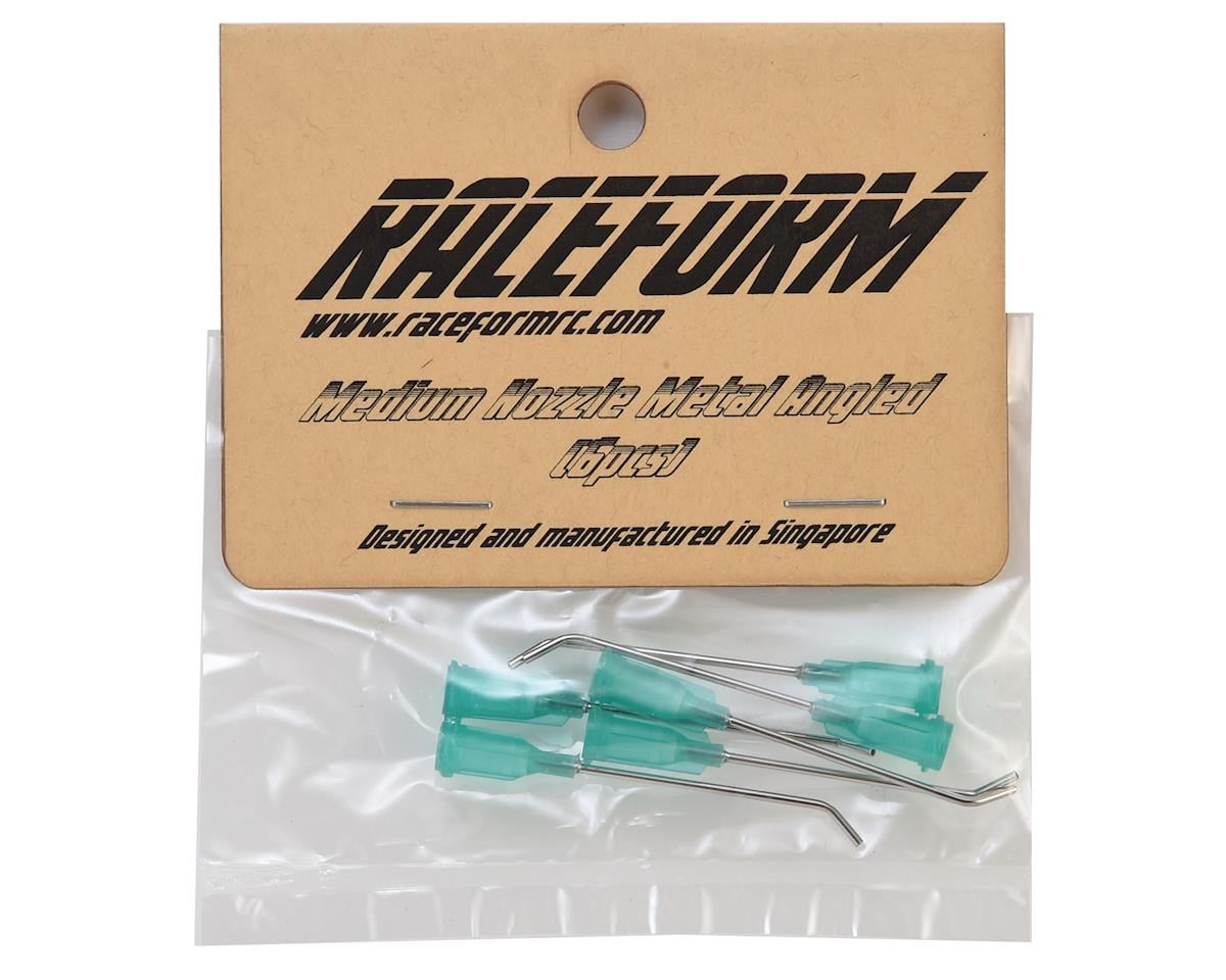 Raceform Metal Angled Tire Gluing Nozzle (Green - for Medium Thick CA) (6)