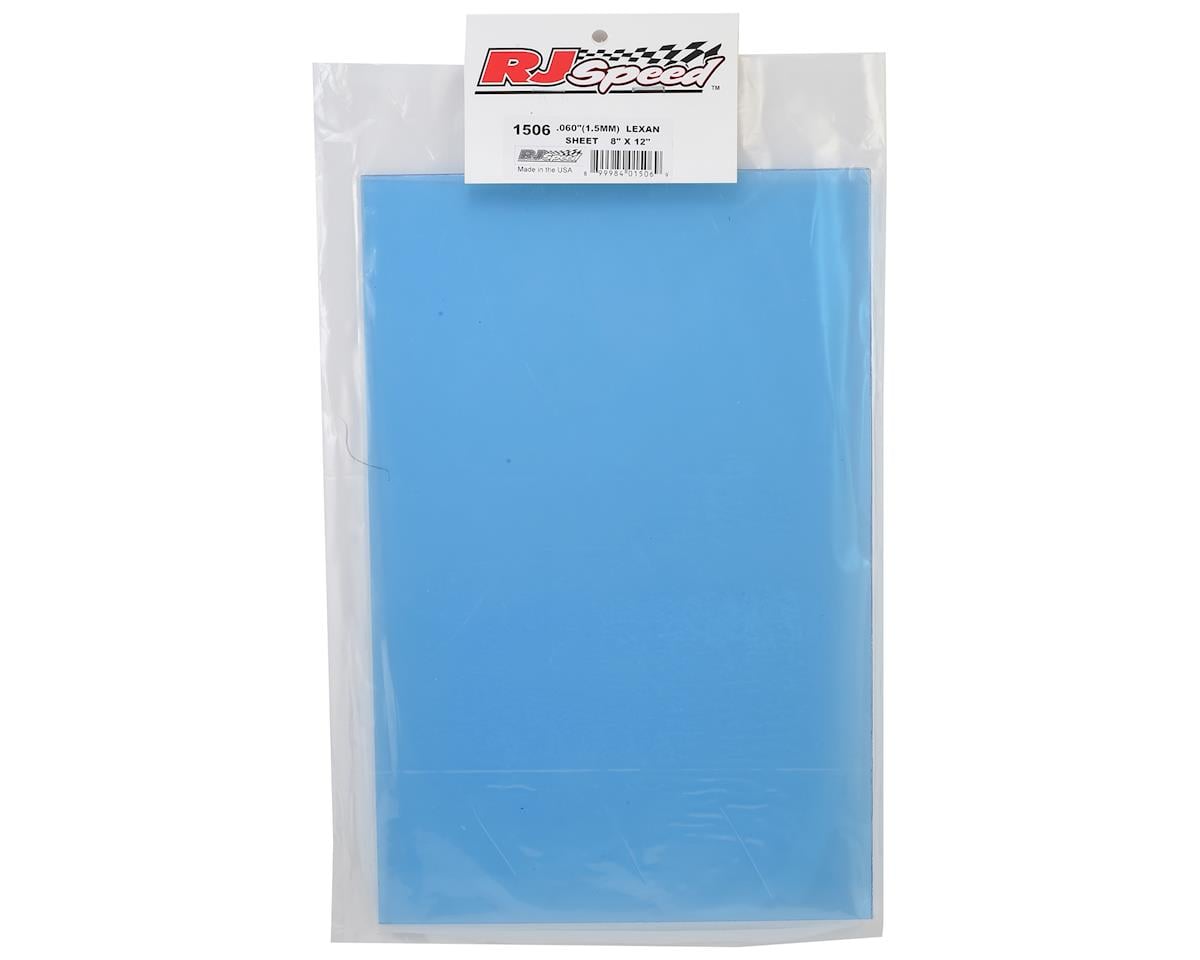 RJ Speed 8x12" Polycarbonate Sheet (0.060"/1.5mm) (Clear)