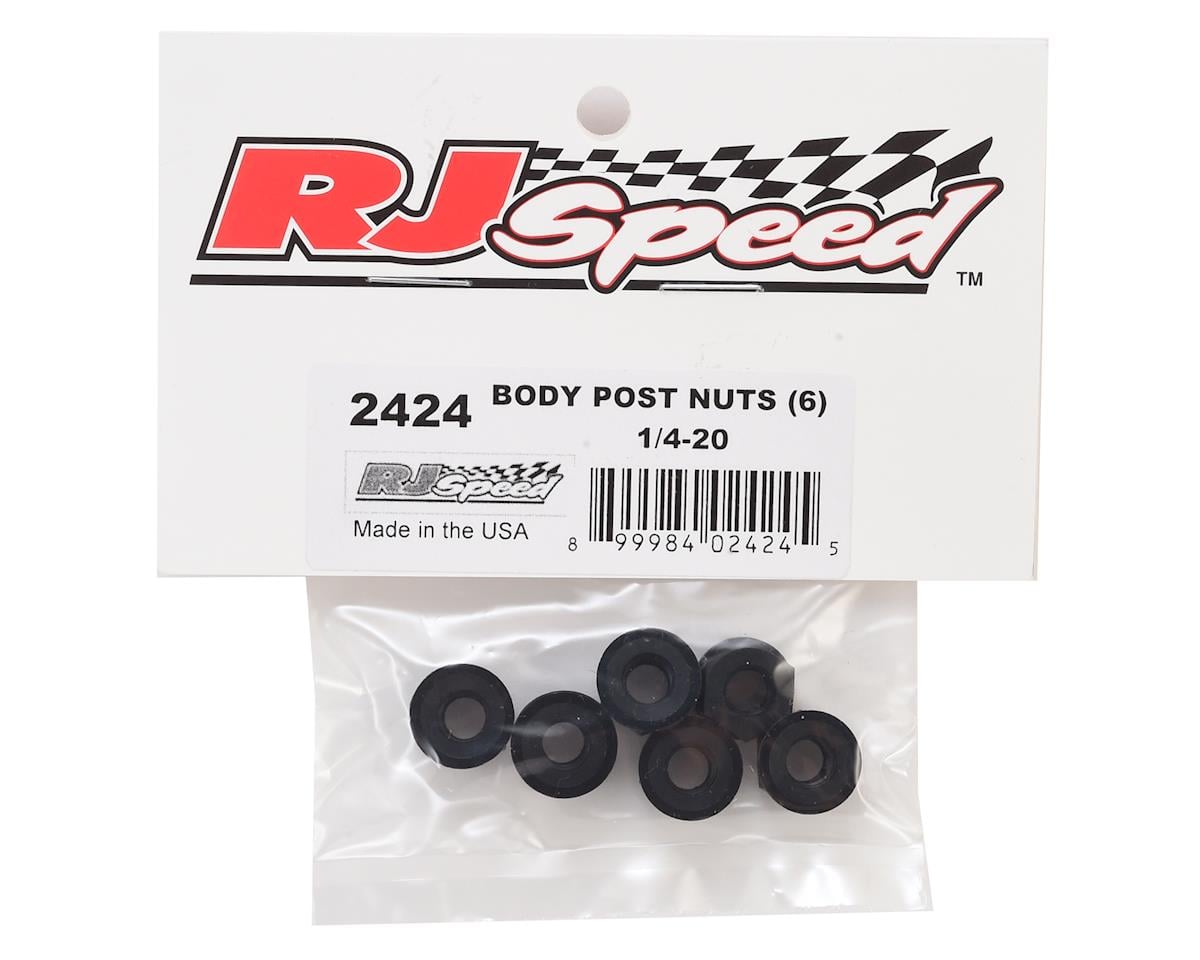 RJ Speed Body Post Nuts 1/4-20 (6)