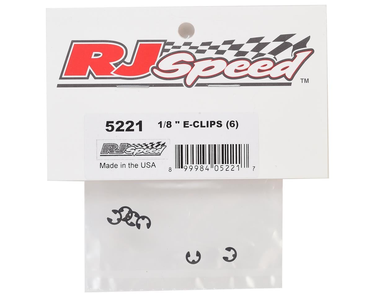 RJ Speed 1/8  E-Clips (6)