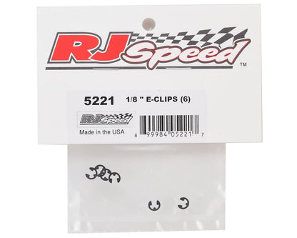 RJ Speed 1/8  E-Clips (6)