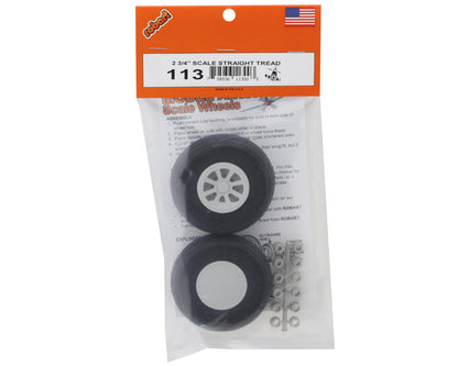 Robart 2.75" Scale Straight Tread Wheels (2)