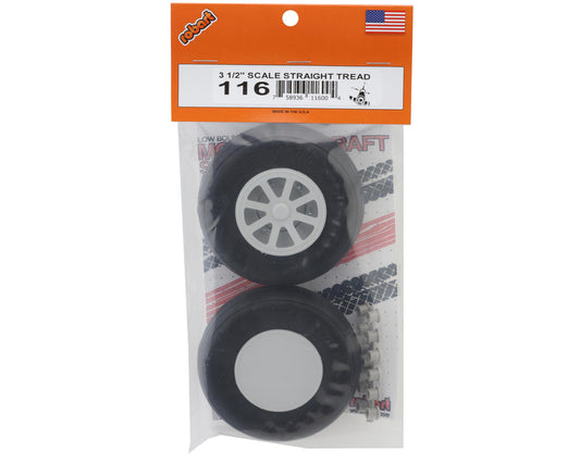 Robart 3.50" Scale Straight Tread Wheels (2)