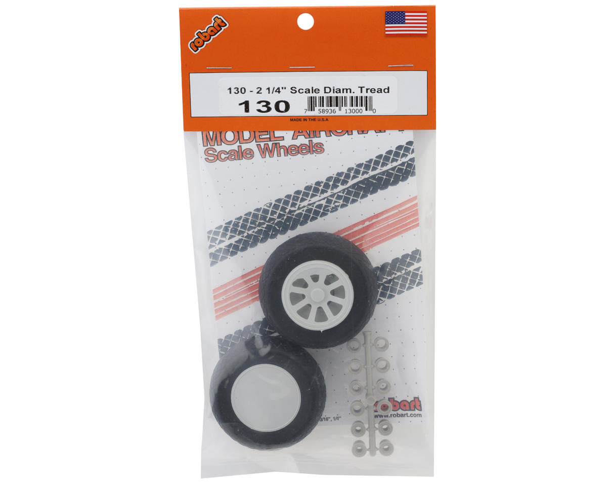 Robart 2.25" Scale Diamond Tread Wheels (2)