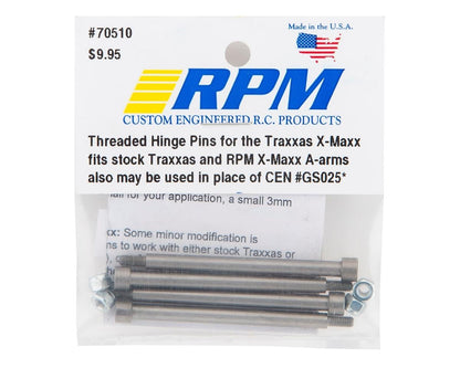 RPM Traxxas X-Maxx Threaded Hinge Pin Set