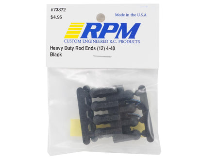 RPM Heavy Duty 4-40 Rod Ends (Black) (12)