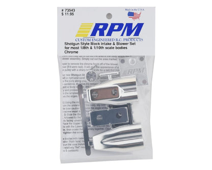 RPM "Shotgun Style" Mock Intake & Blower Set (Chrome)