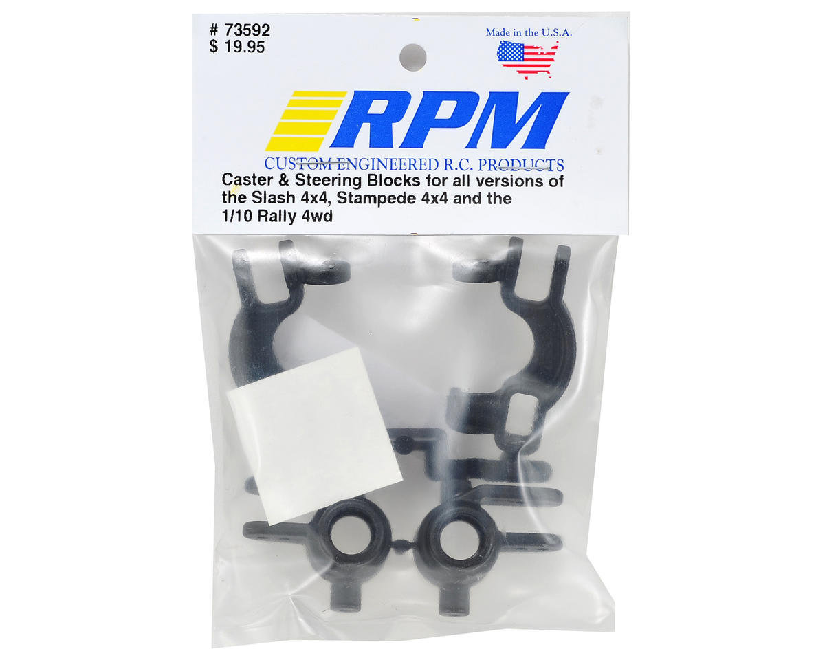 RPM Caster & Spindle Block Set for Traxxas 4x4