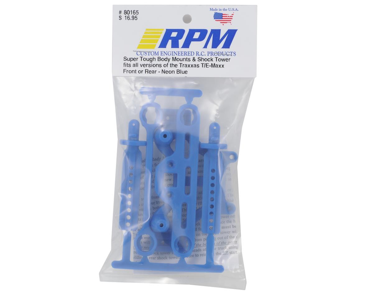 RPM Traxxas T-Maxx Shock Tower w/Body Mount (Blue)