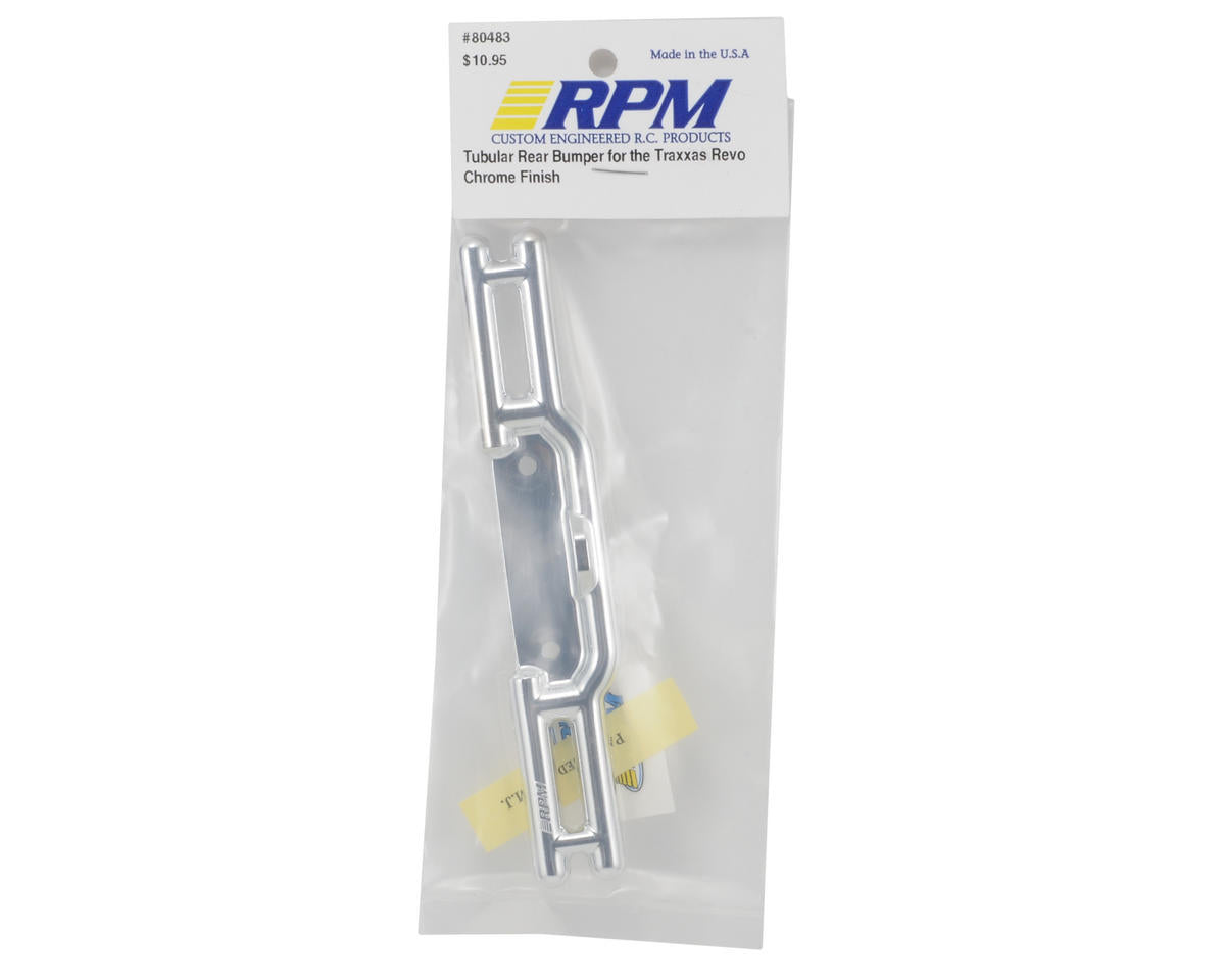 RPM Tubular Rear Bumper for Traxxas Revo (Chrome)