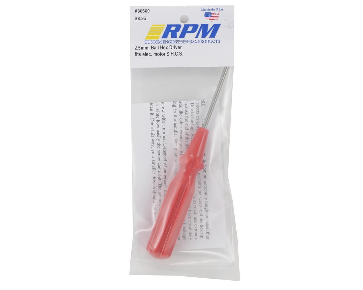RPM 2.5mm Ball Allen Driver (Red)