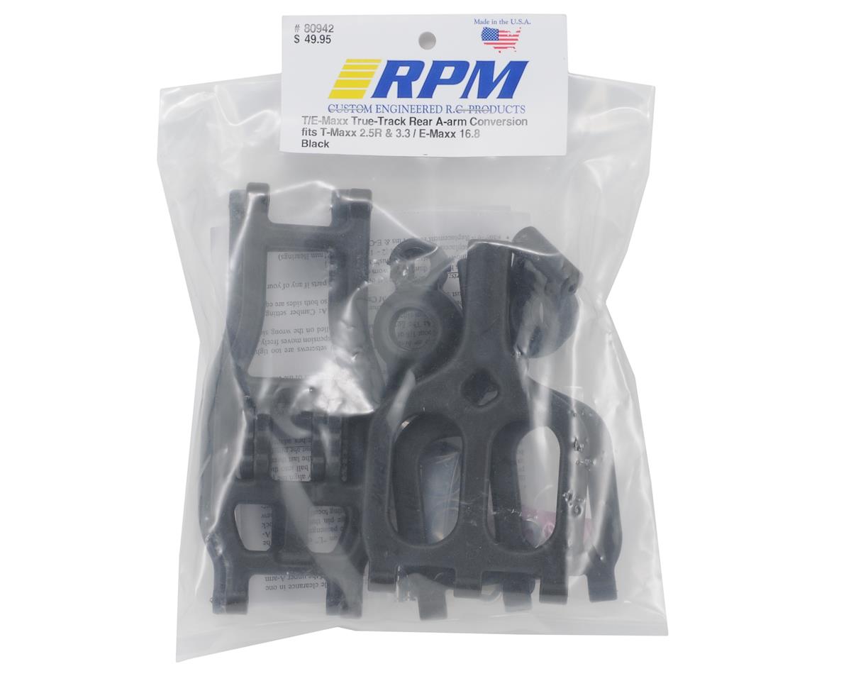 RPM True-Track Rear A-Arm Conversion for Traxxas T-Maxx/E-Maxx (Black)