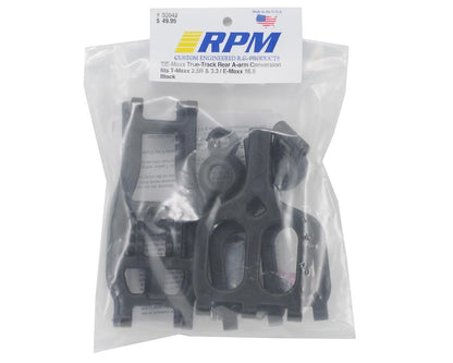RPM True-Track Rear A-Arm Conversion for Traxxas T-Maxx/E-Maxx (Black)
