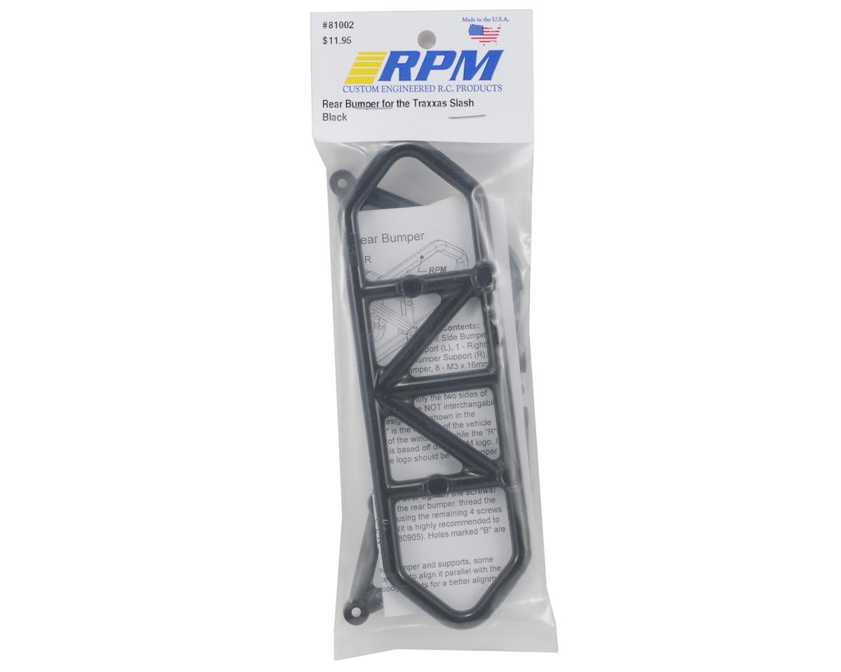 RPM Rear Bumper for Traxxas Slash (Black)
