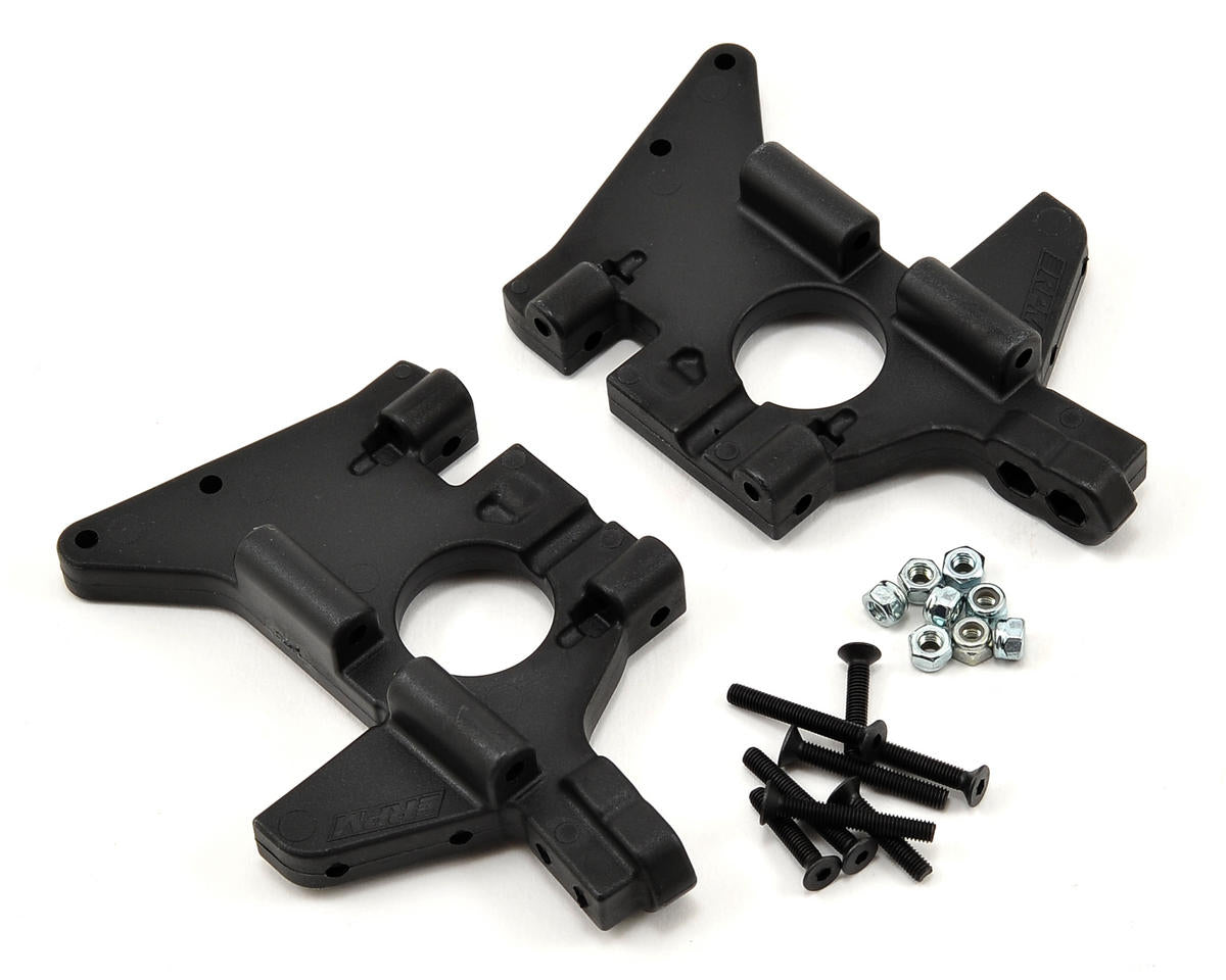 RPM Front Bulkhead Set for Traxxas T-Maxx/E-Maxx (Black)