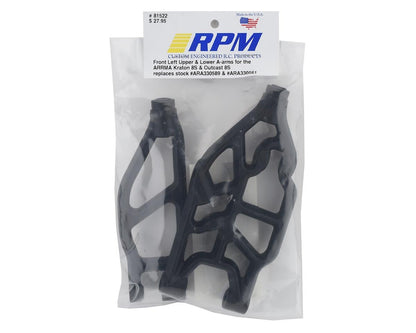 RPM Arrma 8S BLX Front Left Upper & Lower Suspension Arms (2)