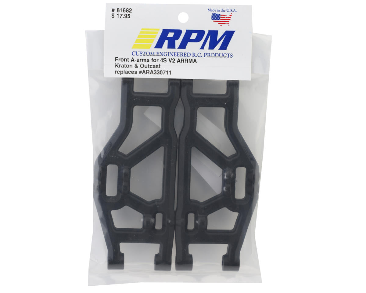 RPM Arrma Kraton/Outcast 4S BLX V2 Front Suspension Arms (2)