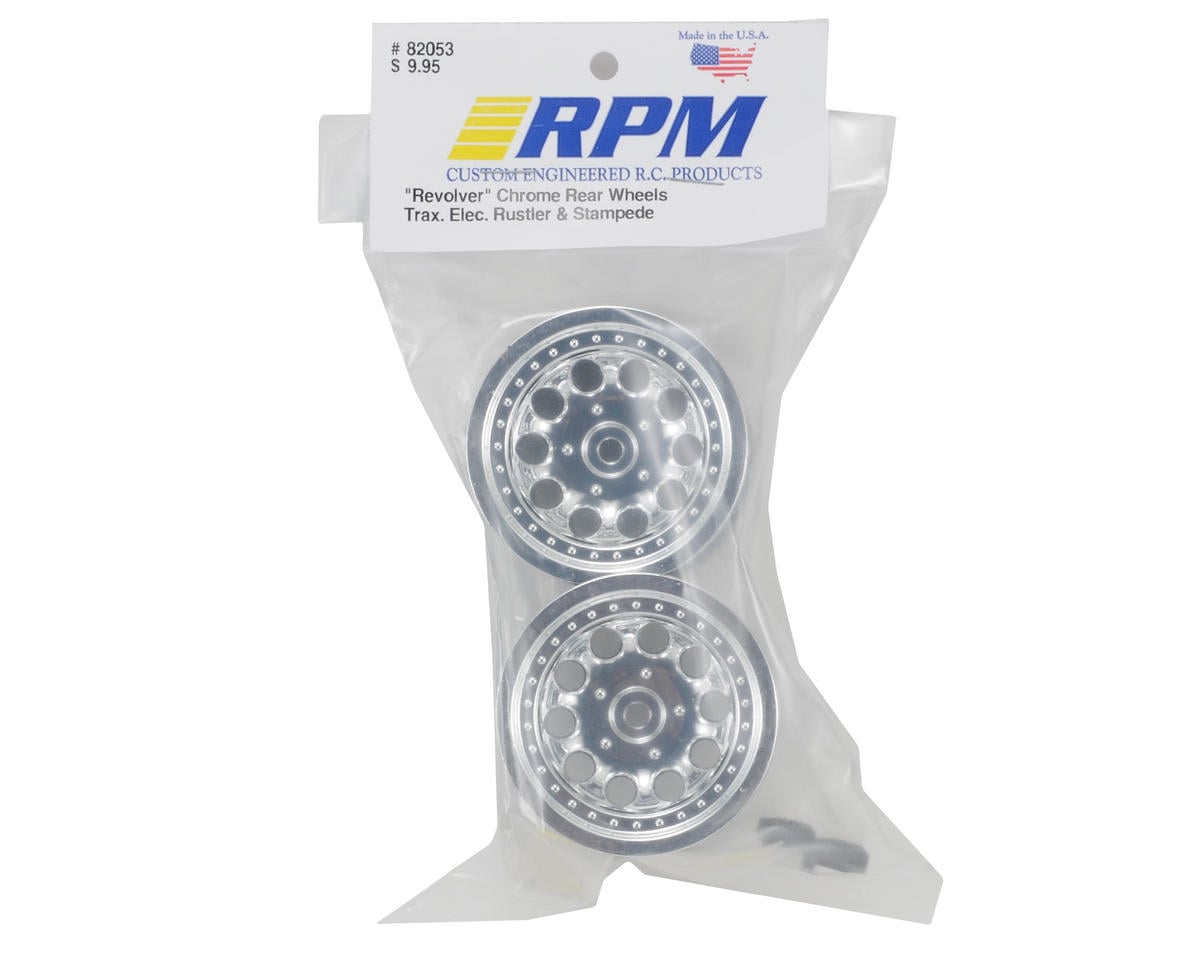 RPM 12mm Hex "Revolver 10 Hole" Rear Wheels for Traxxas 1/10 Electric Chassis