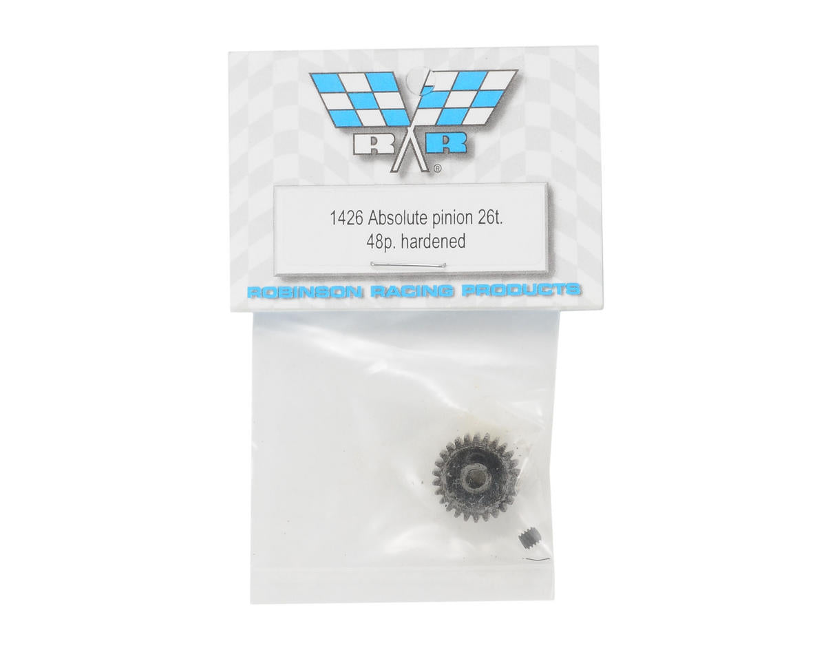 Robinson Racing Super Hard "Absolute" 48P Steel Pinion Gear (3.17mm Bore) (26T)