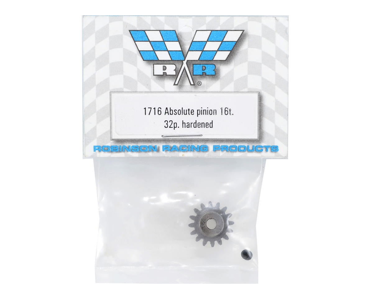 Robinson Racing Absolute 32P Hardened Pinion Gear (16T)