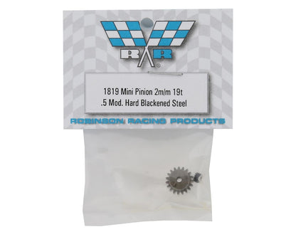 Robinson Racing Mini 8IGHT .5 Mod Hardened Steel Mini Pinion (2mm Bore) (19T)