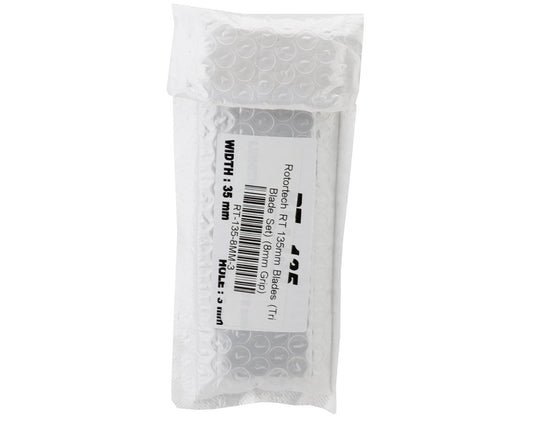 RotorTech RT Carbon 135mm Tail Rotor Blades (Industrial) (8mm Grip)