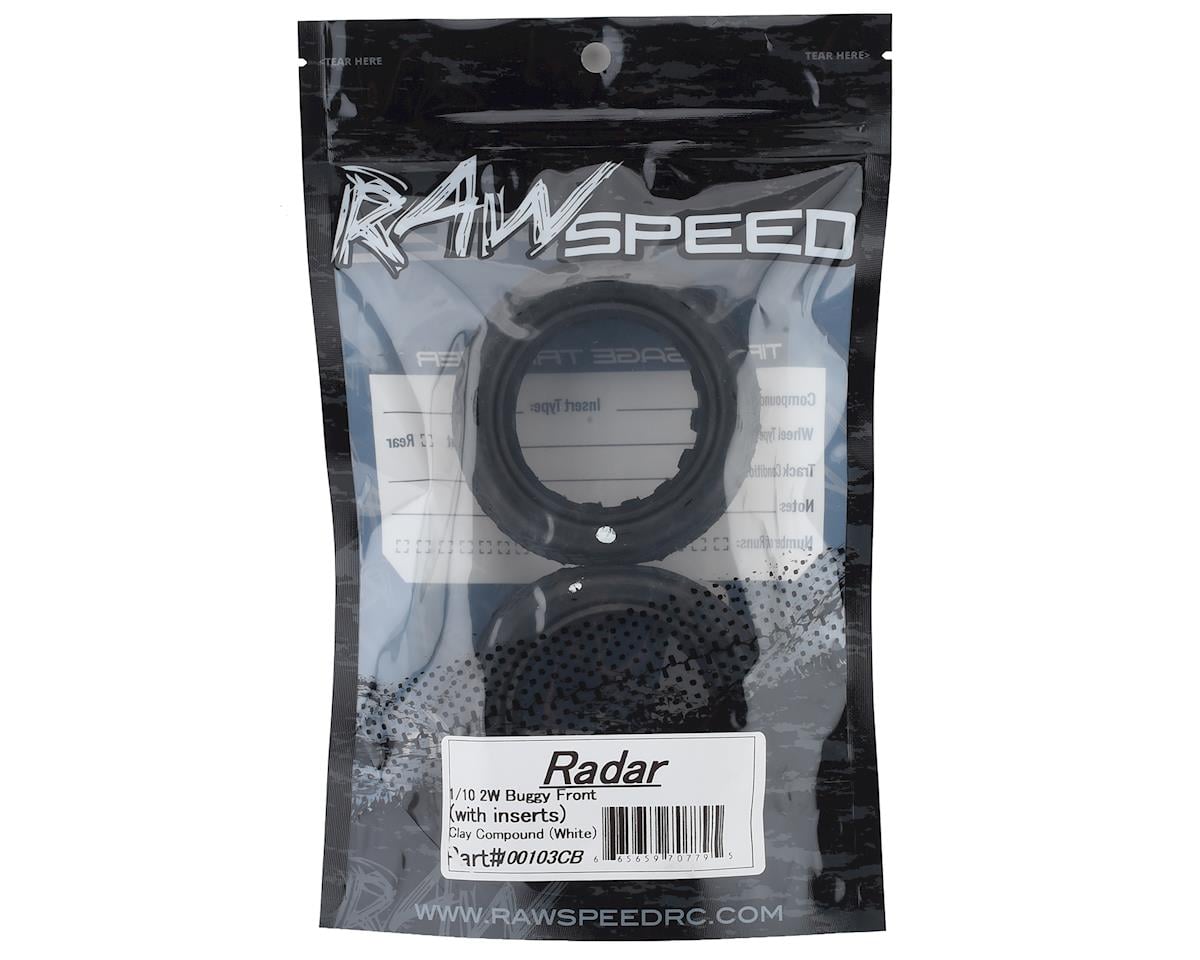 Raw Speed RC Radar 2.2" 1/10 2WD Front Buggy Tires (2) (Clay)