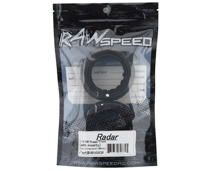 Raw Speed RC Radar 2.2" 1/10 2WD Front Buggy Tires (2) (Clay)