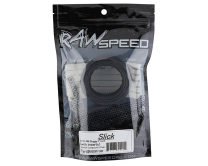 Raw Speed RC "Slick" 2.2" 1/10 Front 4WD Buggy Tires (2) (Gumball (Pink))