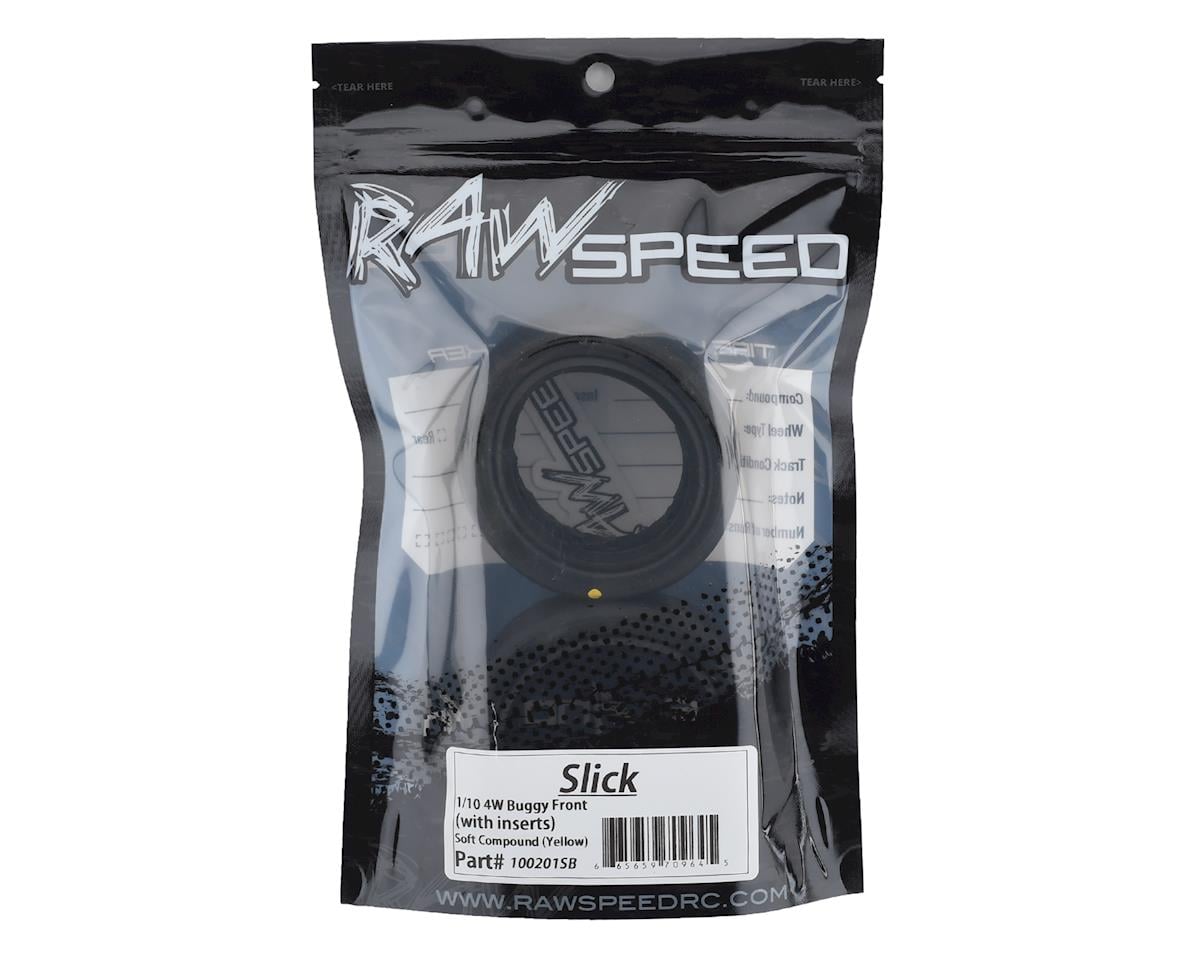 Raw Speed RC "Slick" 2.2" 1/10 Front 4WD Buggy Tires (2) (Soft)