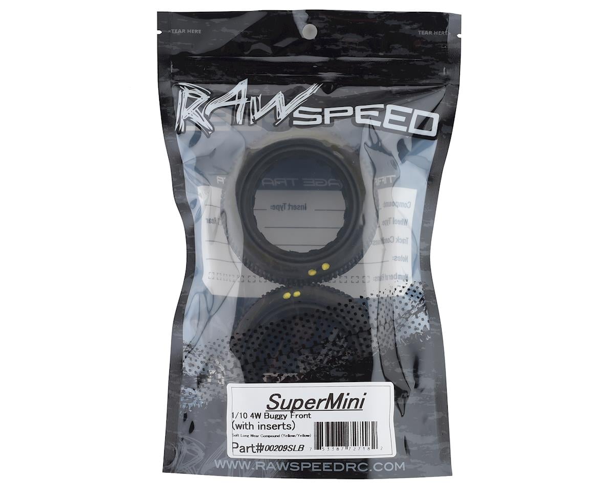 Raw Speed RC SuperMini 2.2" 1/10 4WD Front Buggy Tires (2) (Soft - Long Wear)